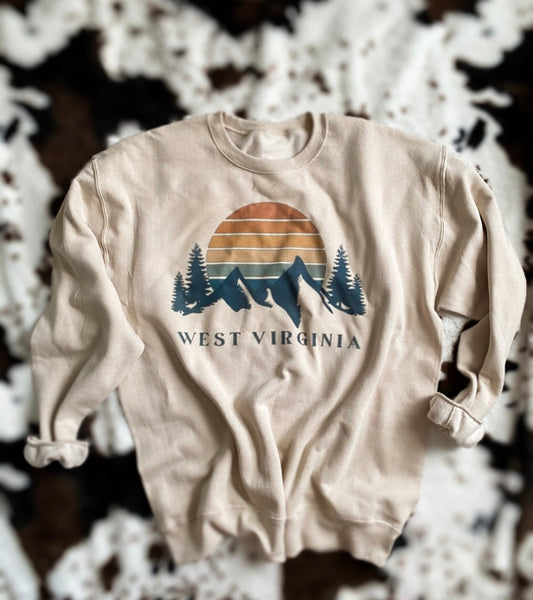 Khaki WV crewneck